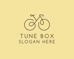 Yellow Bicycle Bike logo design