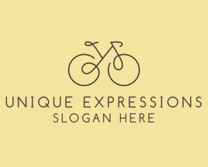 Yellow Bicycle Bike logo design