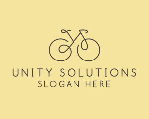 Yellow Bicycle Bike logo design