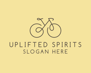 Yellow Bicycle Bike logo design