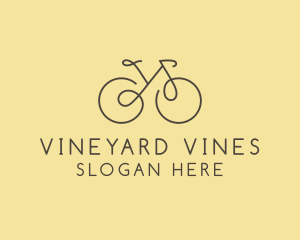 Yellow Bicycle Bike logo design