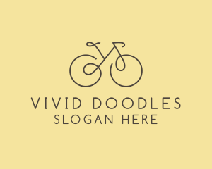 Yellow Bicycle Bike logo design