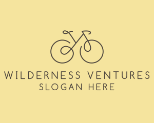 Yellow Bicycle Bike logo design