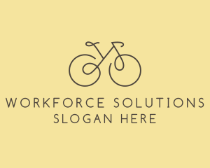 Yellow Bicycle Bike logo design