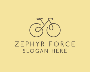 Yellow Bicycle Bike logo design