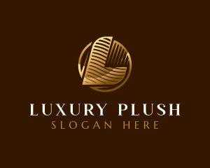 Luxury Wave Letter L logo design