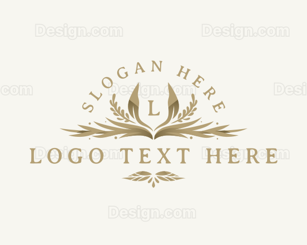 Organic Leaves Ornament Logo