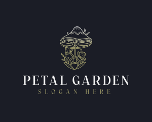 Holistic Natural Mushroom logo design