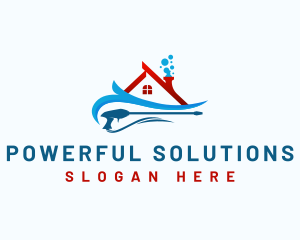  Housekeeping Pressure Washer logo design