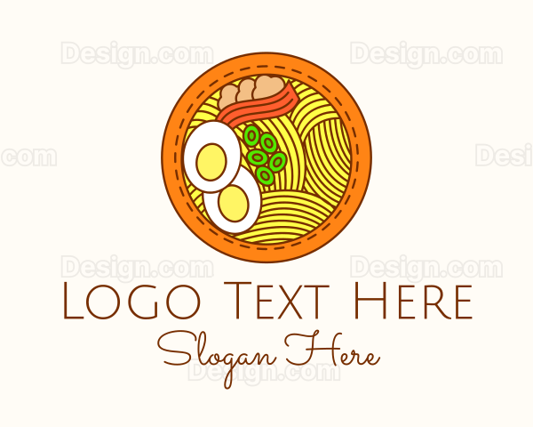 Japanese Ramen Noodles Logo