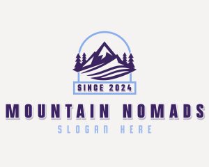 Peak Mountain Travel Tourist logo design