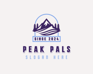 Peak Mountain Travel Tourist logo design