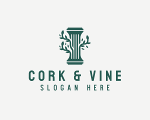 Elegant Tree Vine Pillar logo design