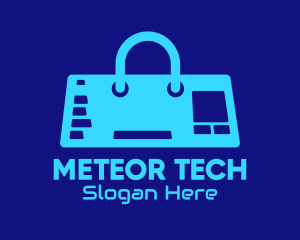 Blue Tech Controller Bag logo design