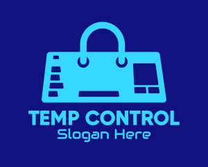 Blue Tech Controller Bag logo design