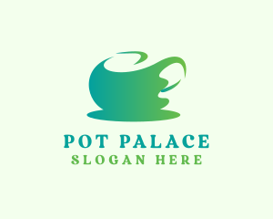 Organic Tea Pot logo