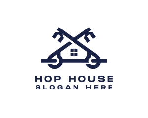 Modern Lock House logo design