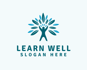 Human Leaf Wellness  logo design