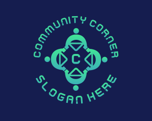 People Support Community  logo design