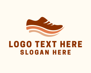 Running Shoe Wave Logo