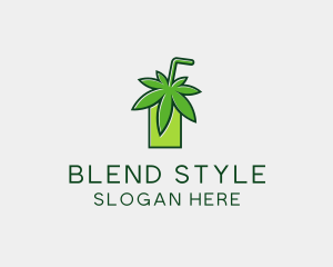 Cannabis Weed Juice logo design