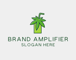 Cannabis Weed Juice logo design