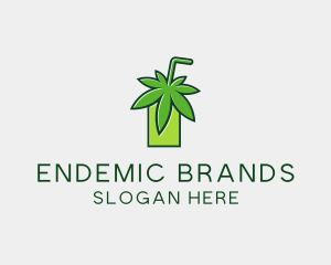 Cannabis Weed Juice logo design