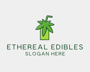 Cannabis Weed Juice logo design