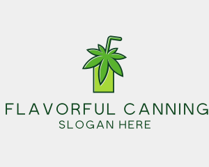 Cannabis Weed Juice logo design