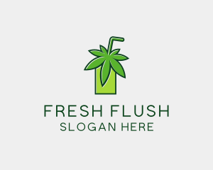 Cannabis Weed Juice logo design