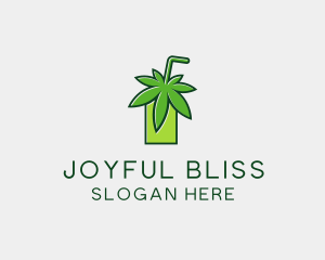 Cannabis Weed Juice logo design