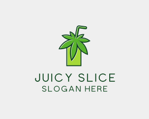 Cannabis Weed Juice logo design