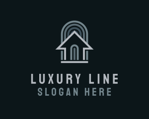 Abstract House Lines logo design