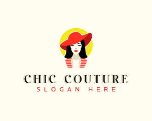 Woman Beauty Fashion logo design