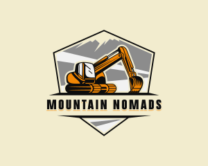  Excavator Excavation Contractor logo design