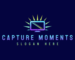 Computer Monitor Screen Logo