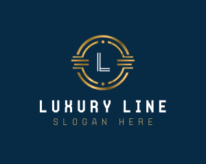 Luxury Technology Coin  logo design