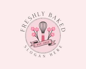 Sweet Baking Whisk logo design