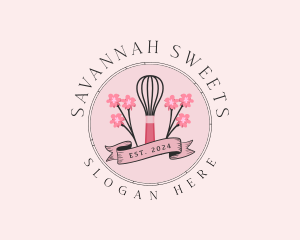 Sweet Baking Whisk logo design