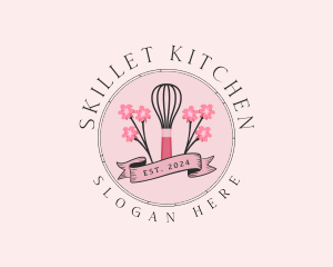 Sweet Baking Whisk logo design