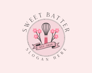 Sweet Baking Whisk logo design