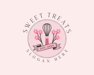 Sweet Baking Whisk logo design