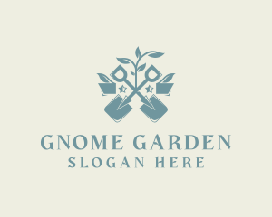 Spade Plant Gardening logo design