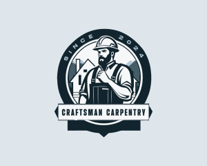 Construction Carpenter Builder logo design