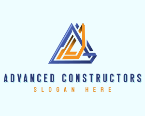 Triangle Construction Firm logo design