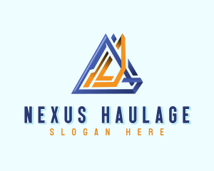 Triangle Construction Firm logo design