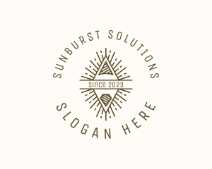 Hipster Diamond Sunrays logo