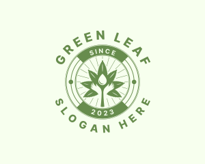 Hands Hemp Leaf Extract logo design