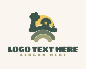 Scenic - Rural Farm Field logo design