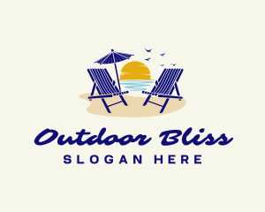 Summer Beach Chair logo design